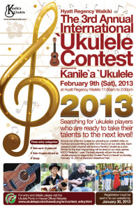 2013 International Ukulele Contest Poster